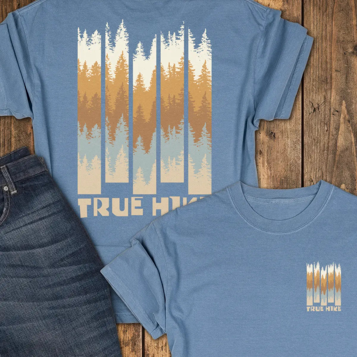 Warm Woods Tee - Blue Jean