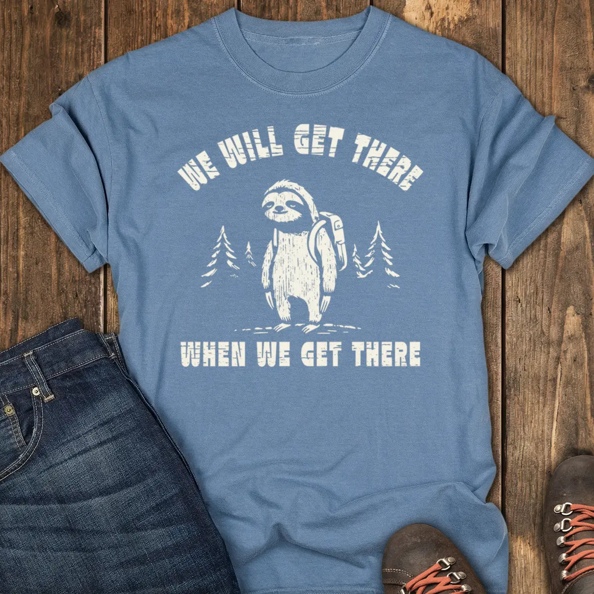 We Will Get There Tee - Blue Jean
