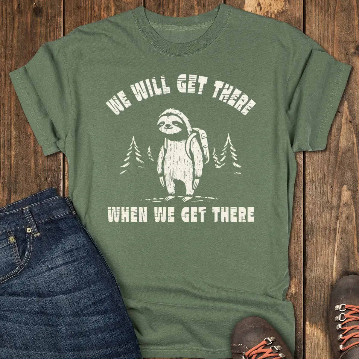 We Will Get There Tee - Moss
