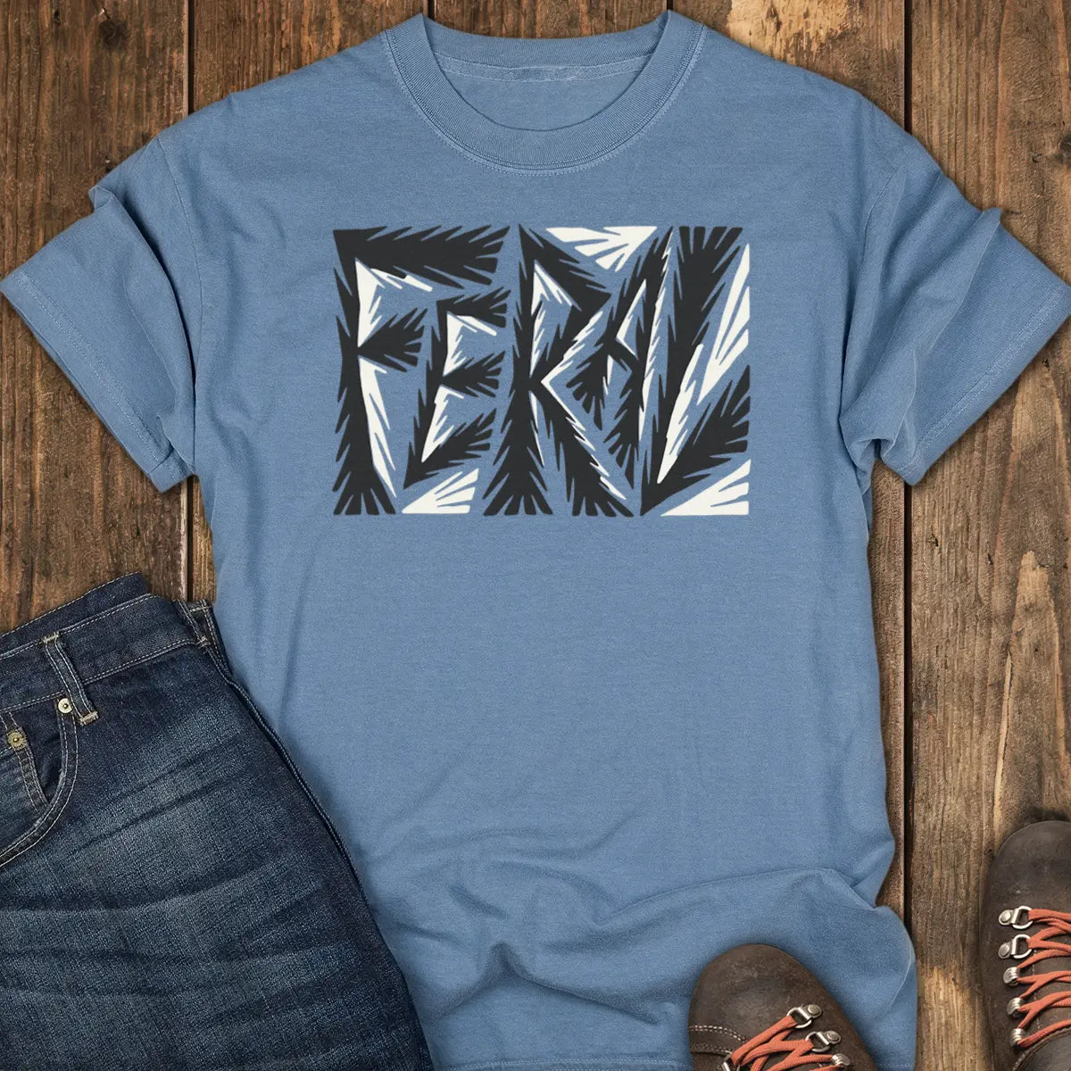 Weekend Feral Tee - Blue Jean