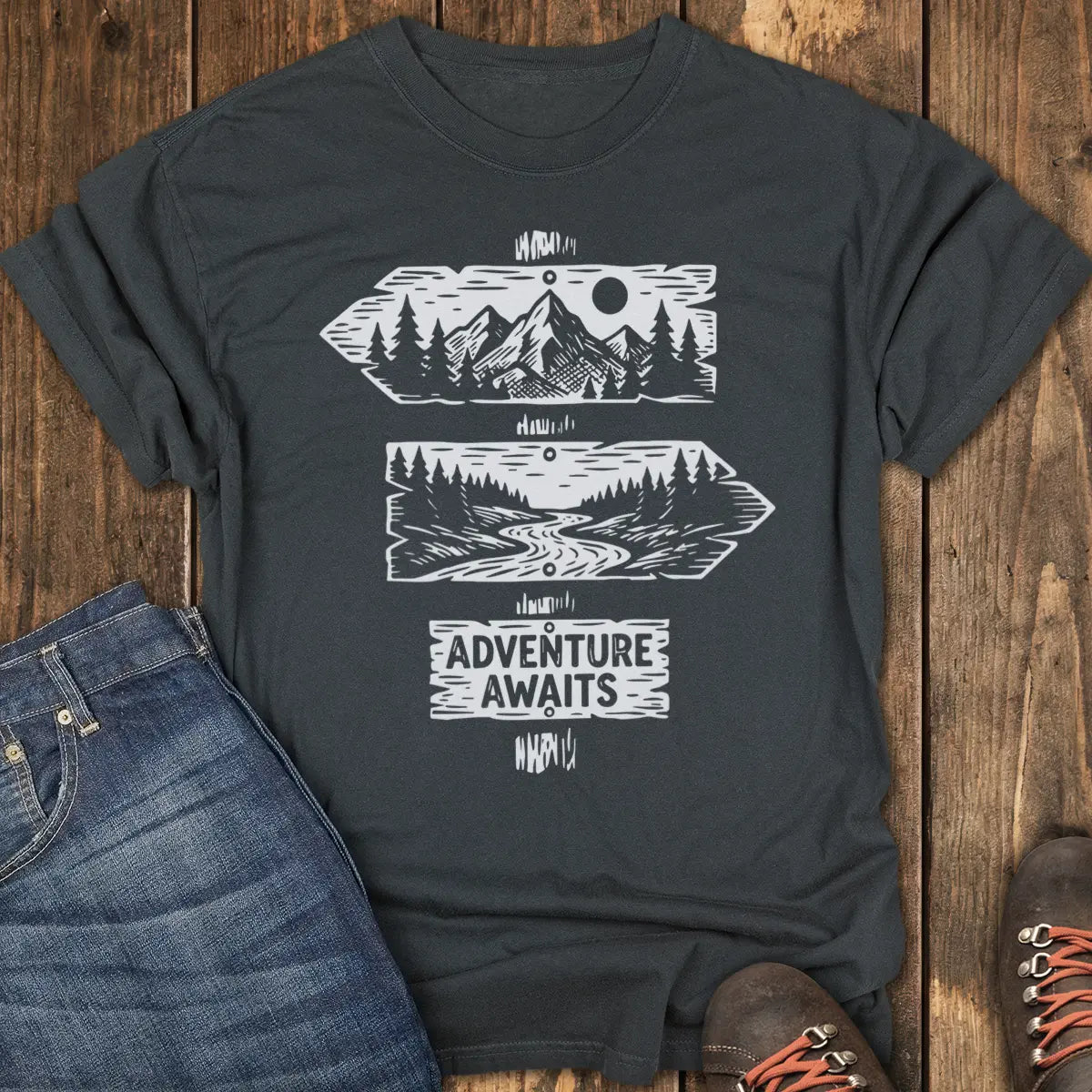 Where Next Tee - Black