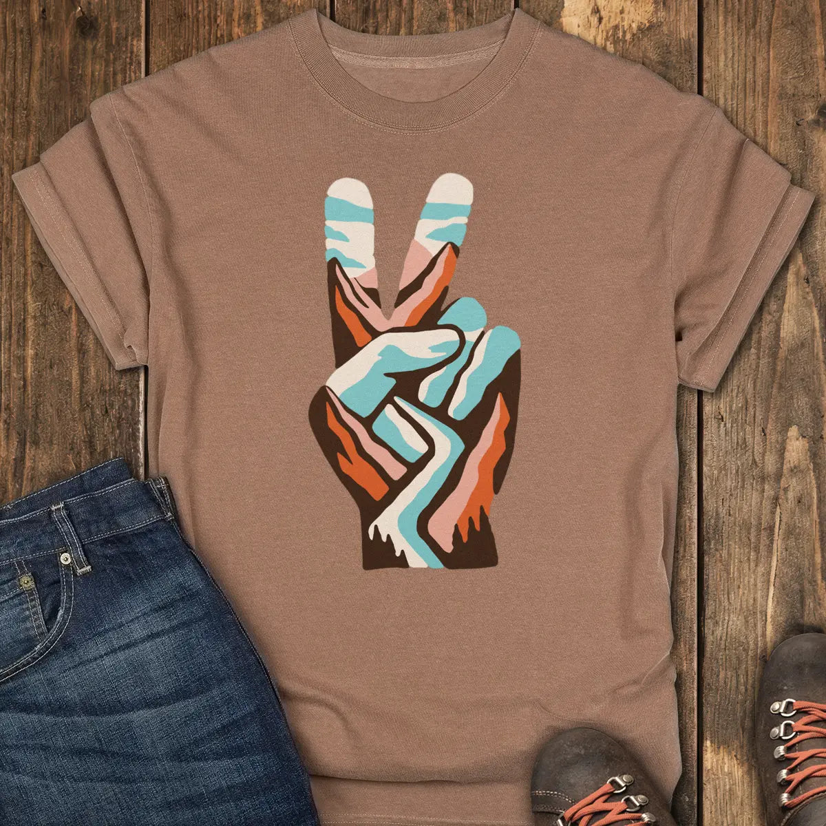 Wild Peace Tee - Espresso