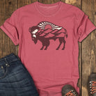 Wild Plains Tee - Crimson