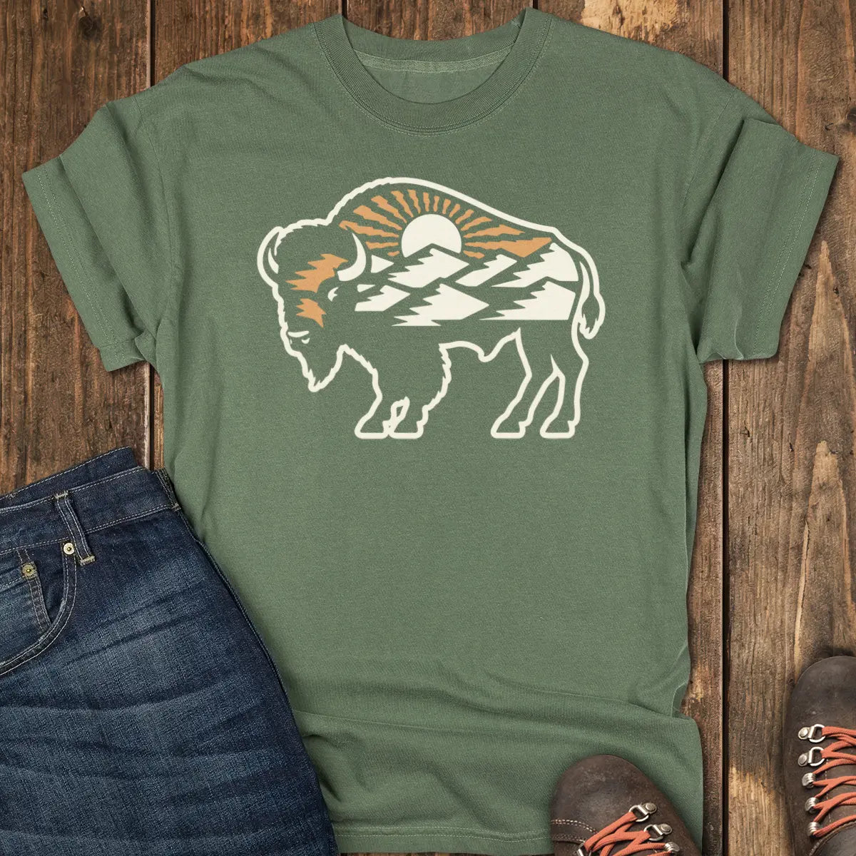 Wild Plains Tee - Moss