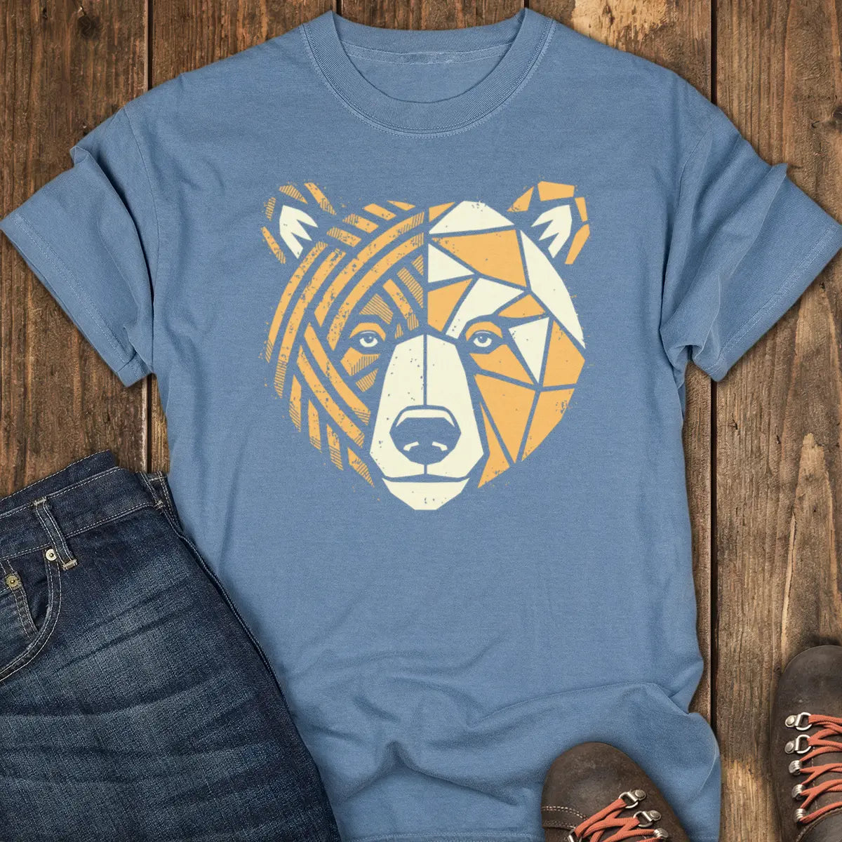 Wild Split Tee - Blue Jean