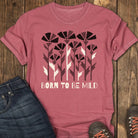 Wildflower Mild Tee - Crimson