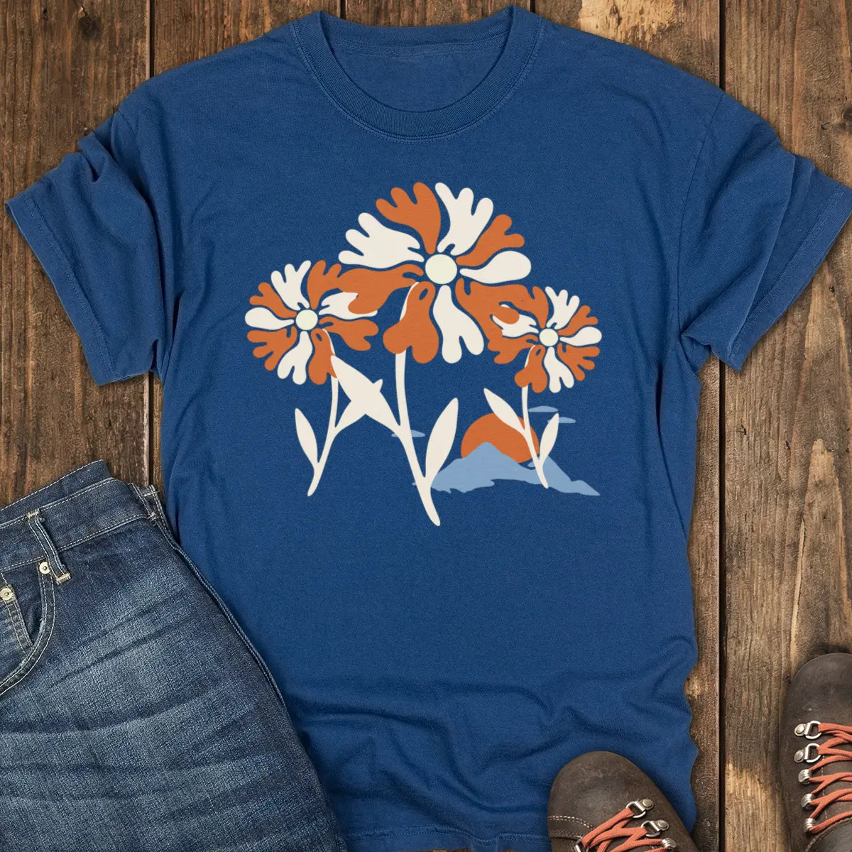 Wildflower Tee - Navy