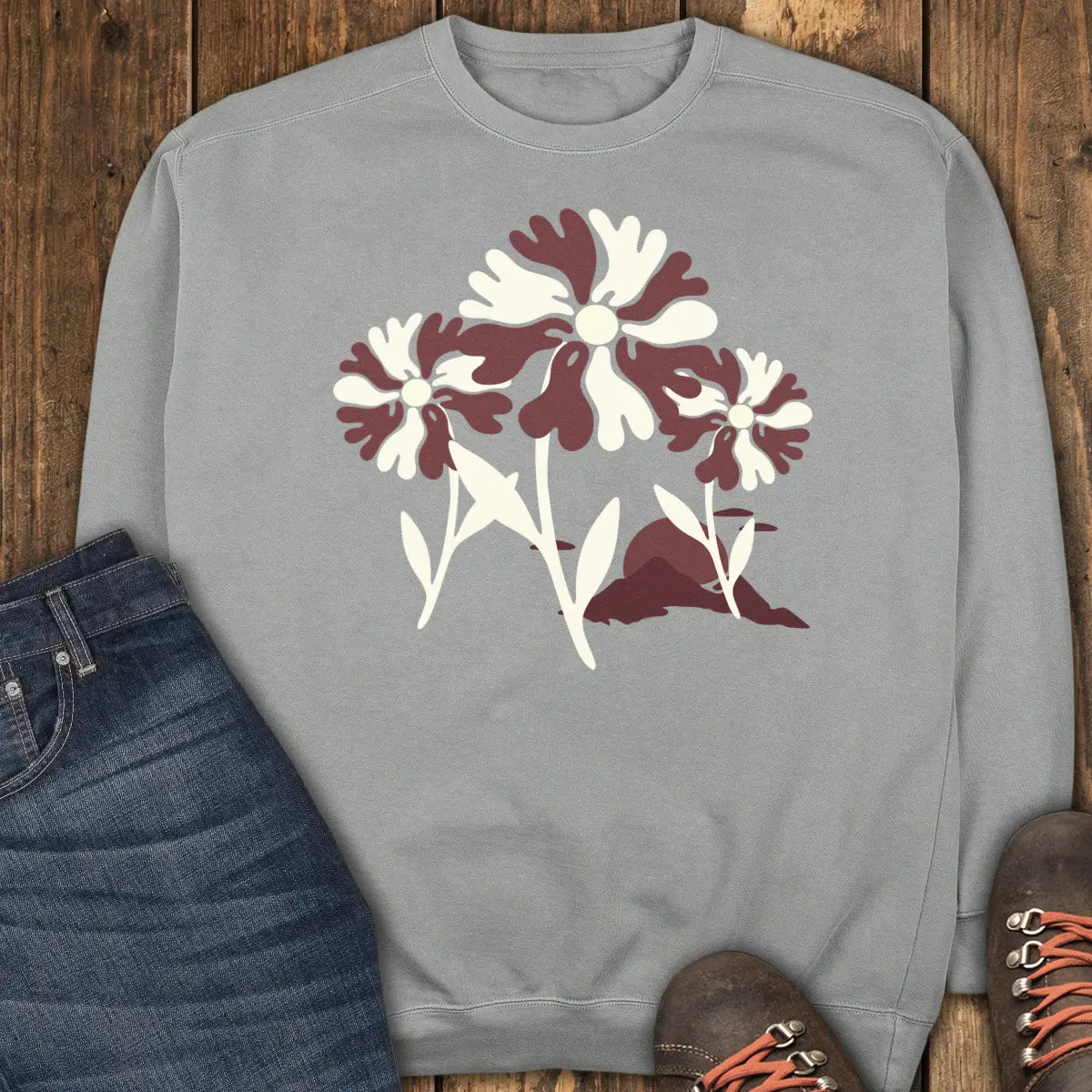 Wildflower Sweatshirt - Grey