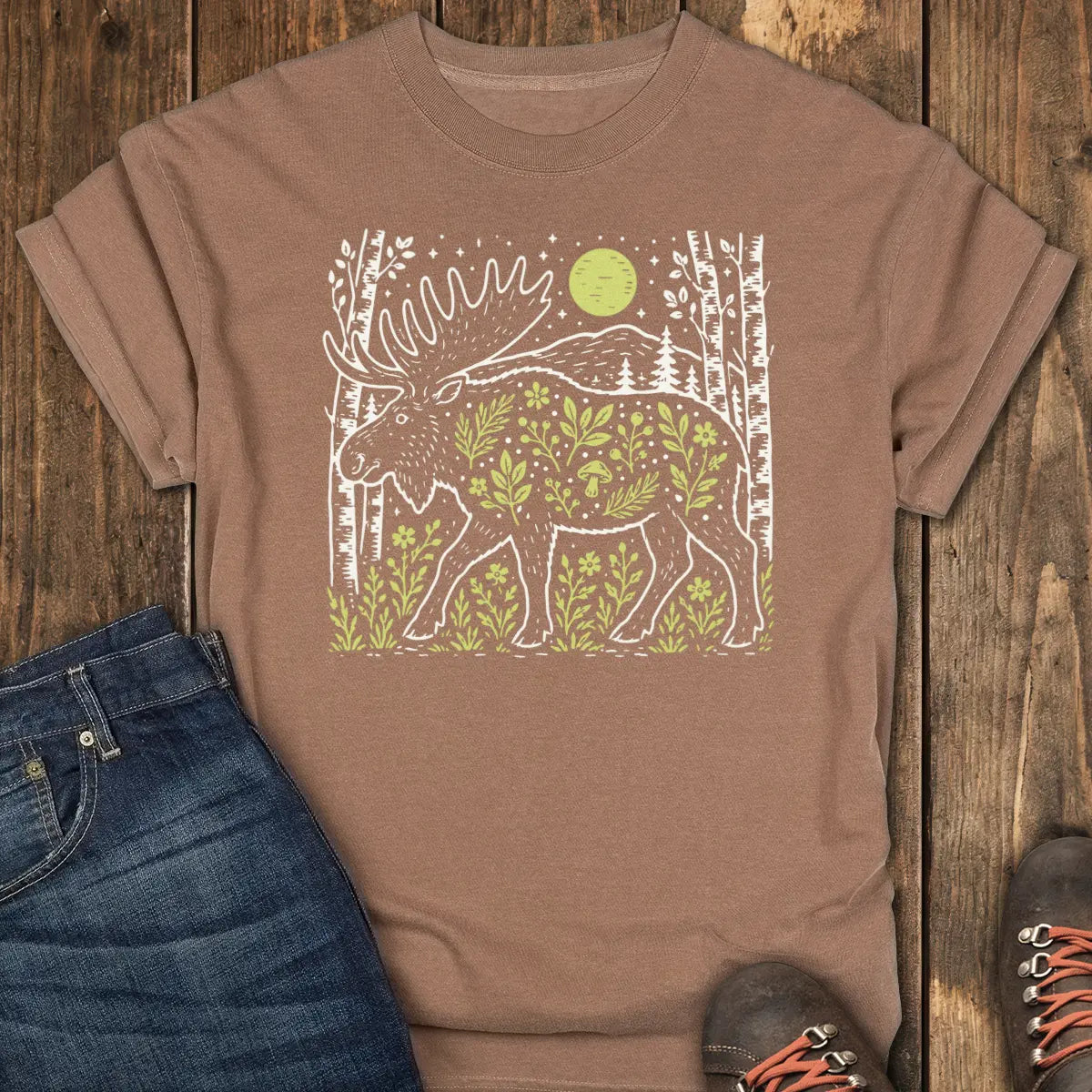 Wildflower Wanderer Tee - Espresso