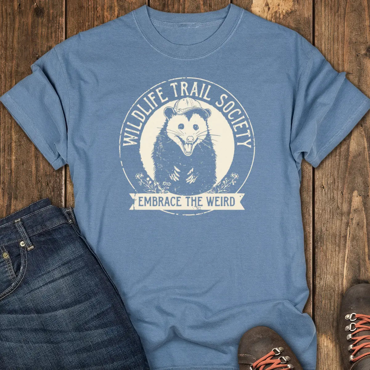 Wildlife Trail Society Tee - Blue Jean
