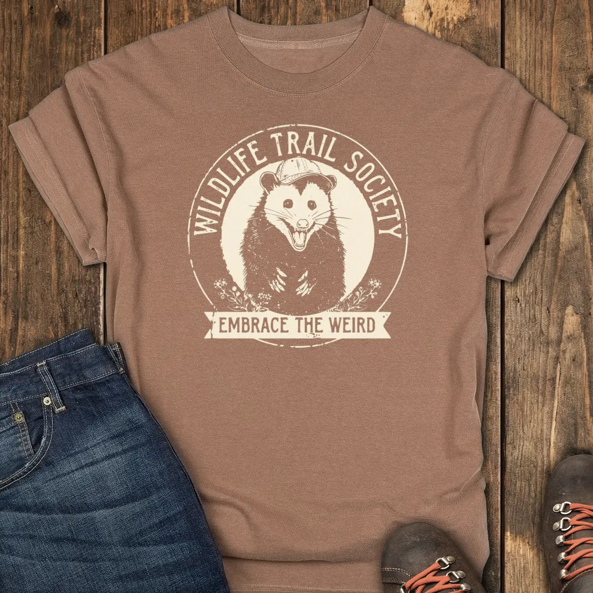 Wildlife Trail Society Tee - Espresso