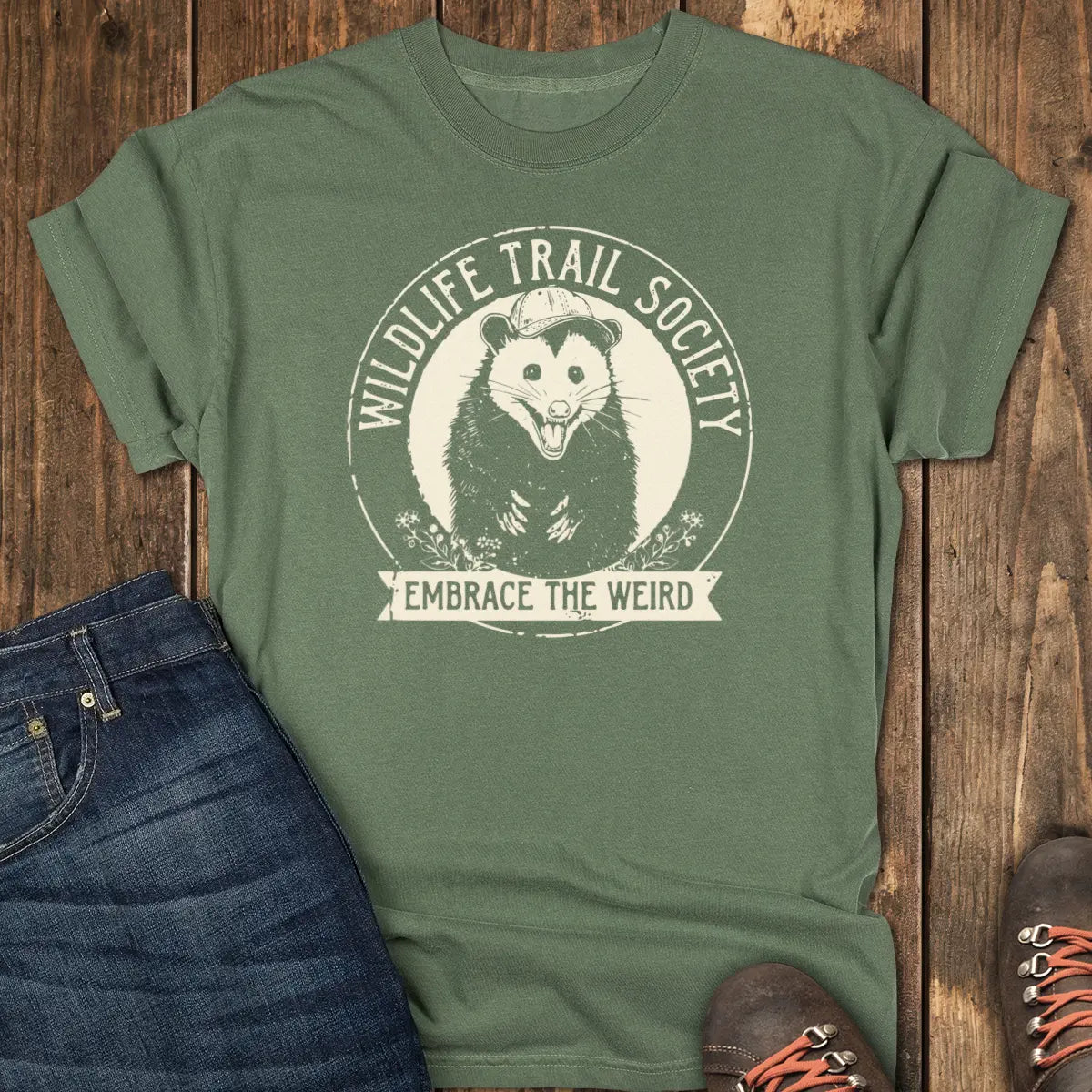 Wildlife Trail Society Tee - Moss