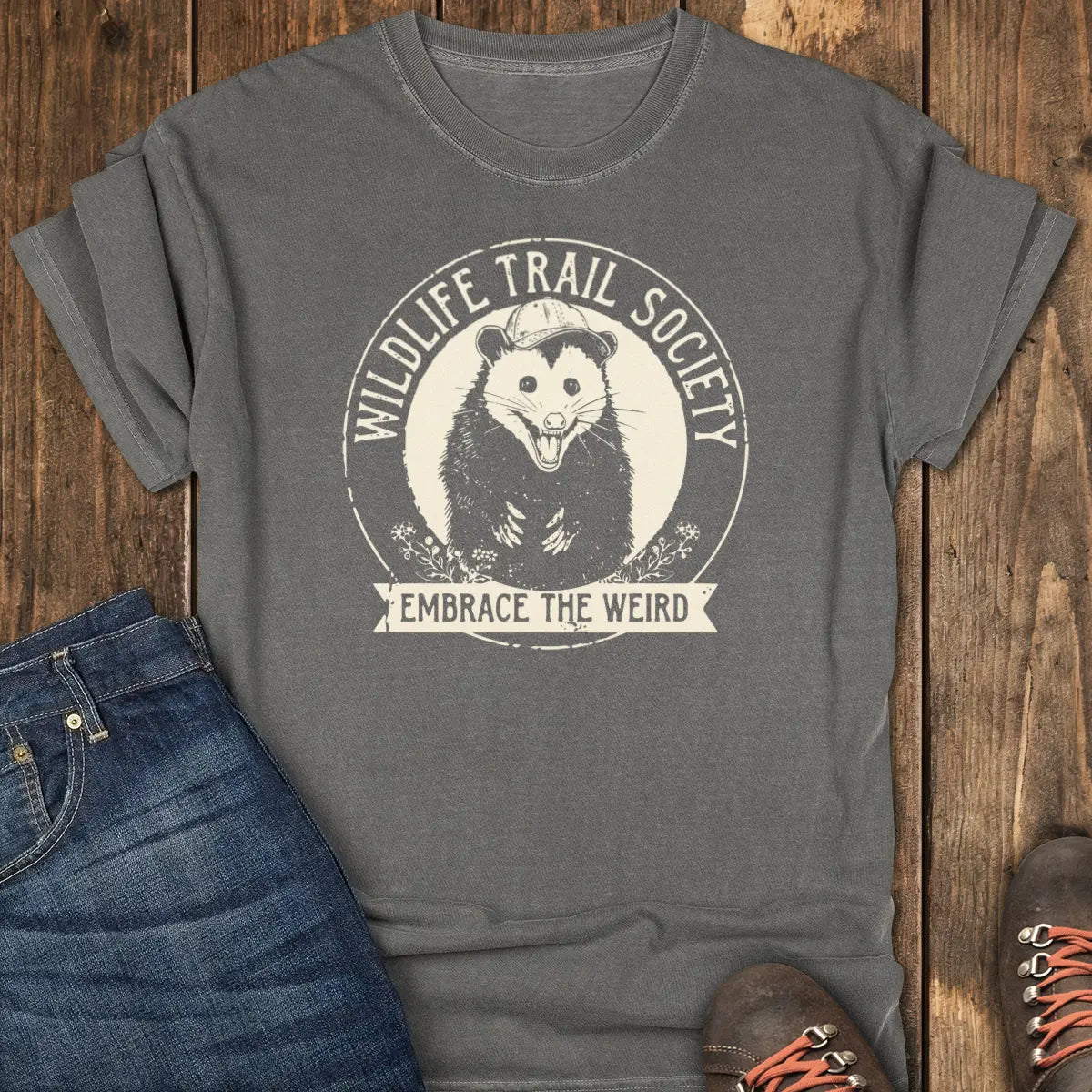 Wildlife Trail Society Tee - Pepper