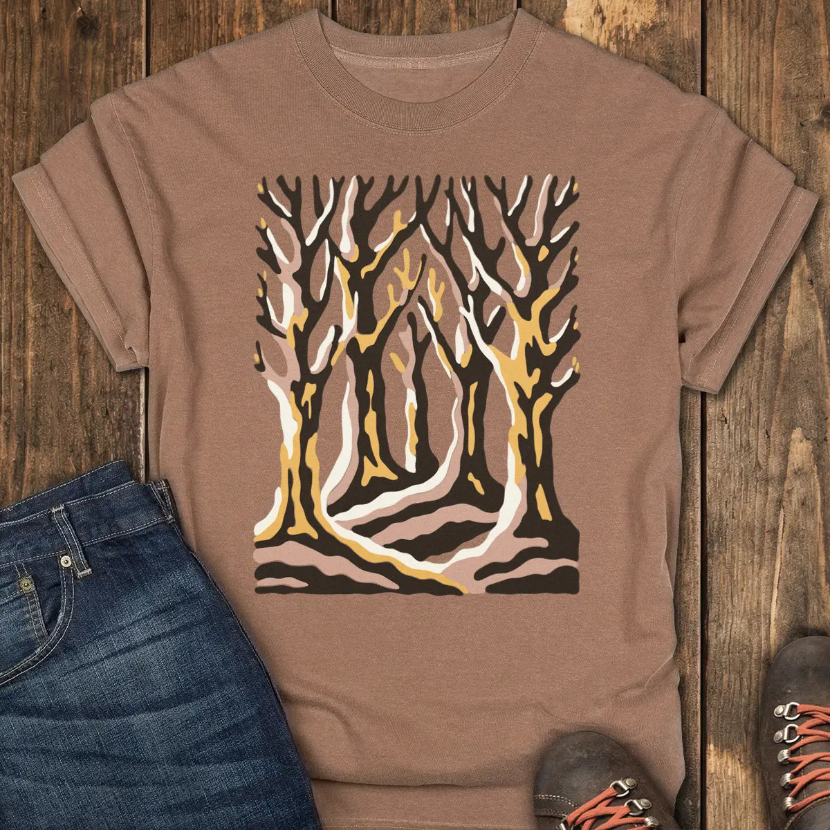 Winter Woods Tee - Espresso