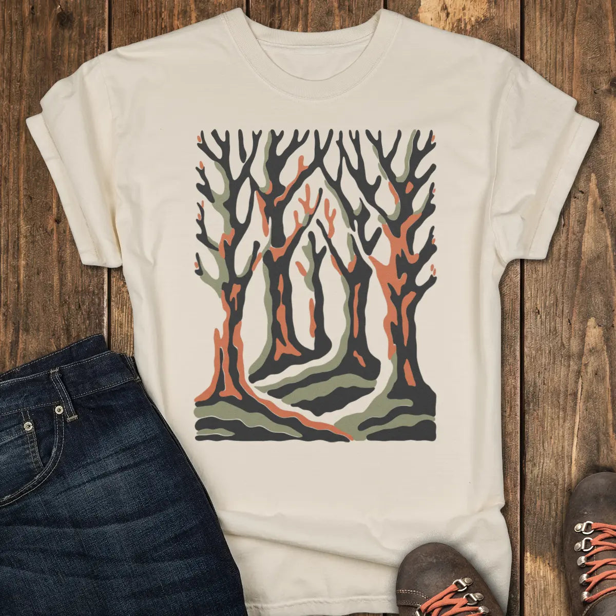 Winter Woods Tee - Ivory