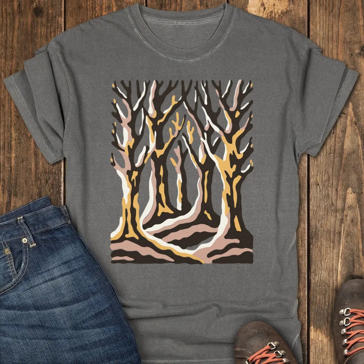 Winter Woods Tee - Pepper