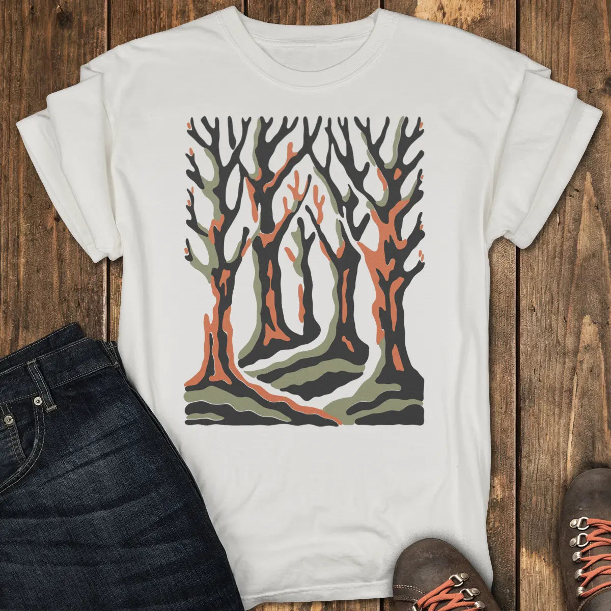 Winter Woods Tee - White