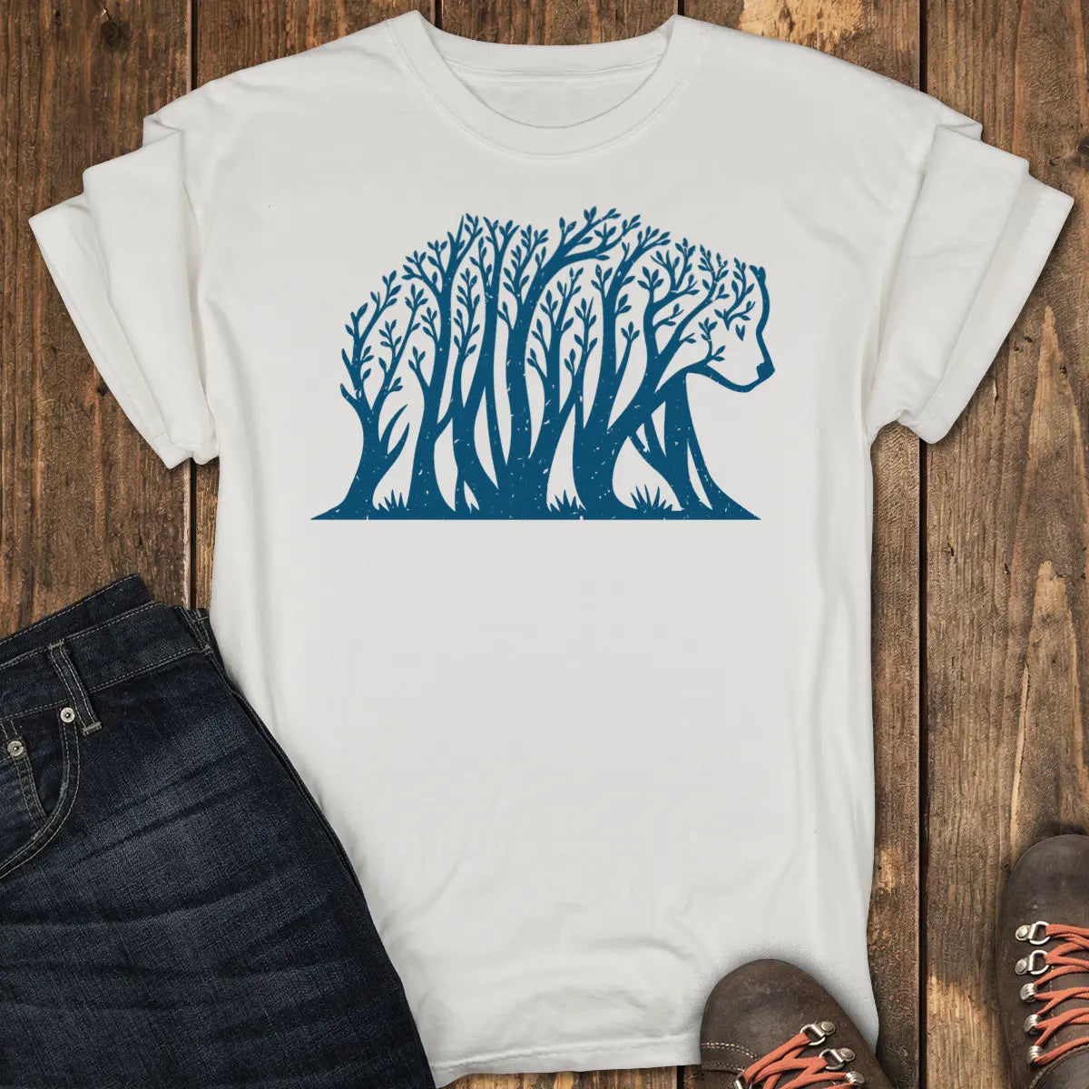 Woodbear Tee - White