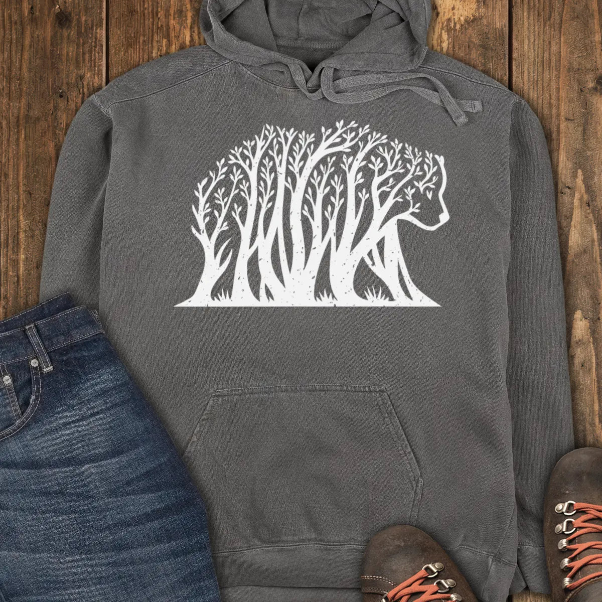 Woodbear Hoodie - Pepper
