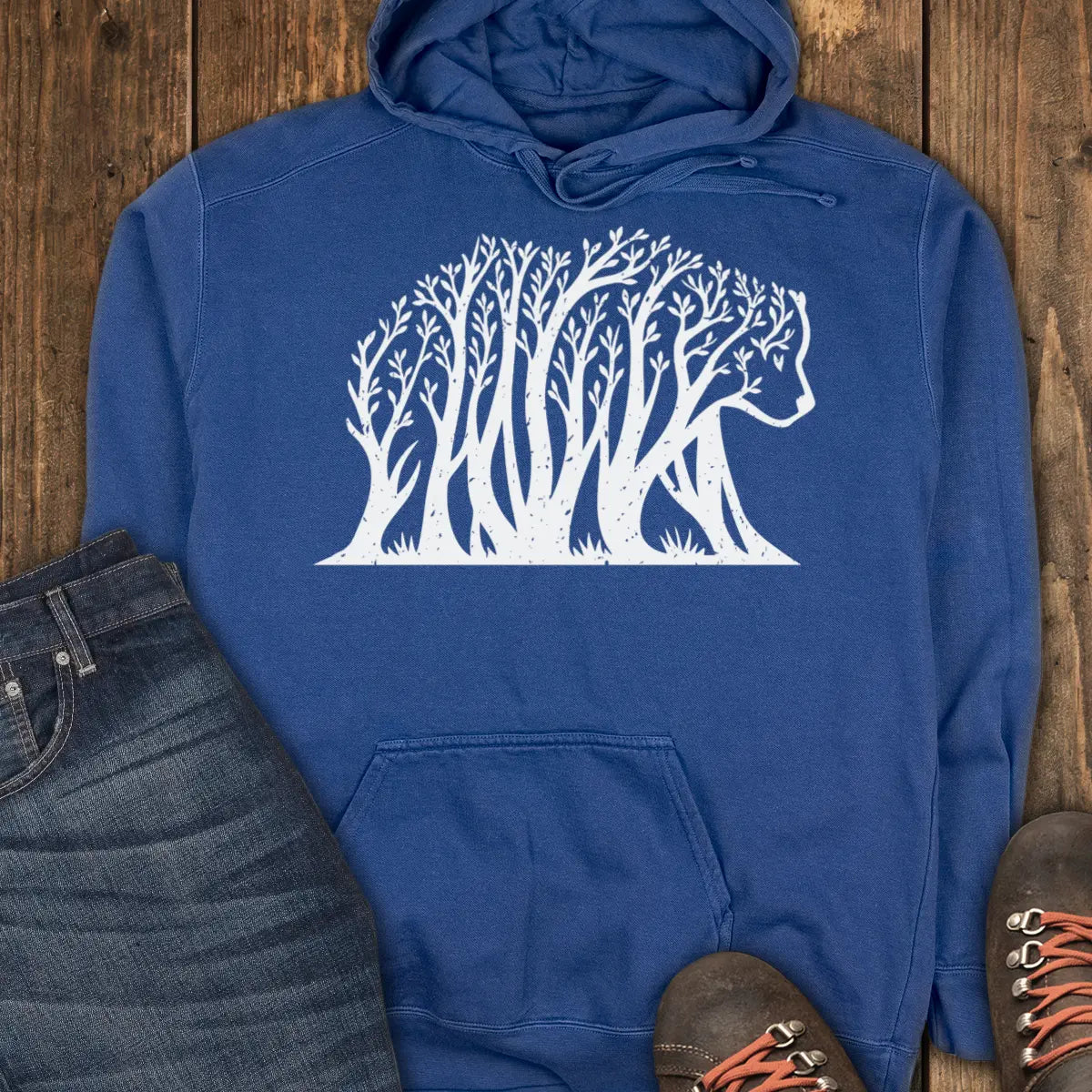 Woodbear Hoodie - True Navy