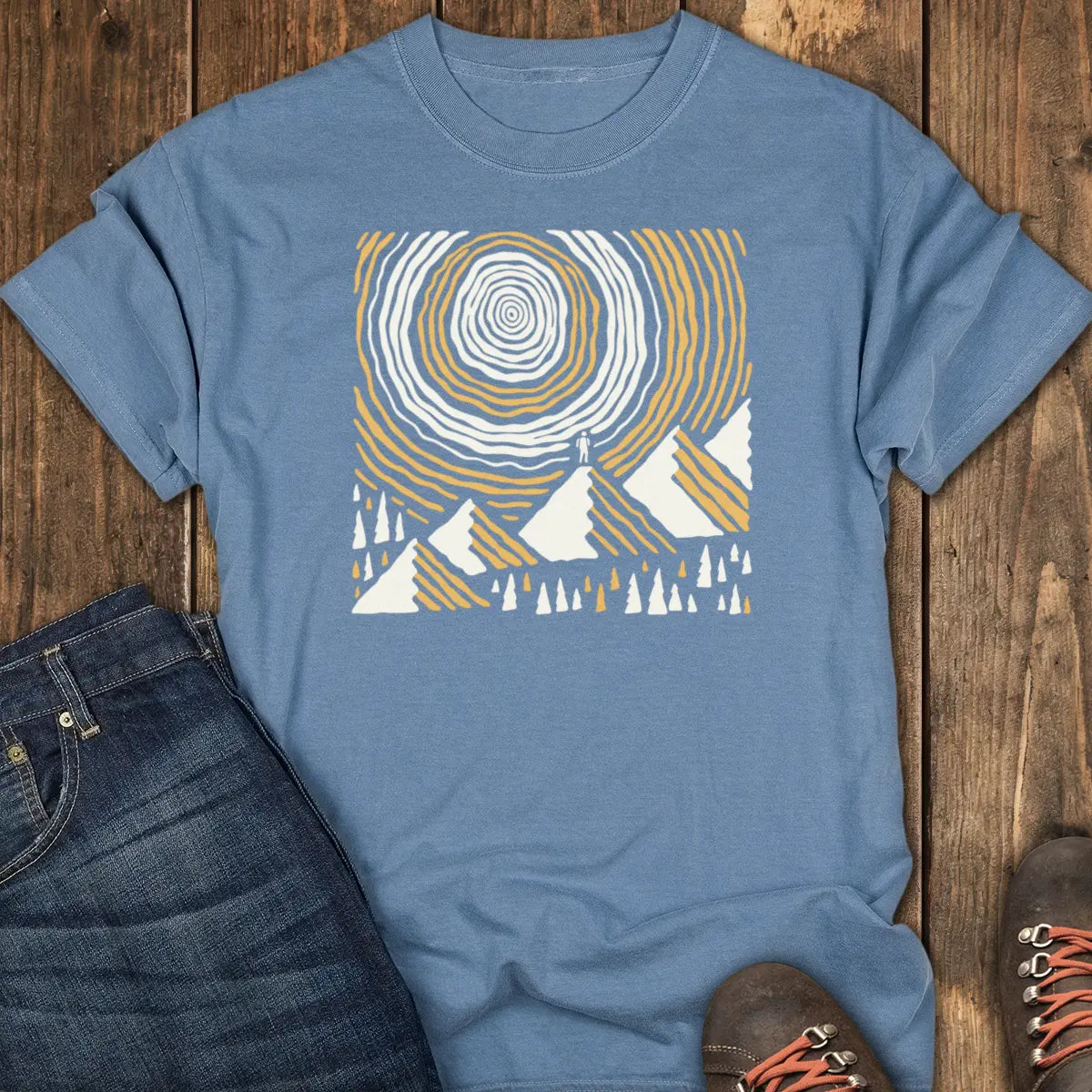 Worth the Climb Tee - Blue Jean