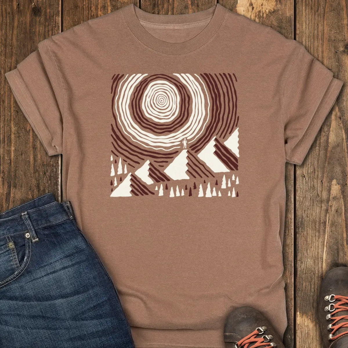 Worth the Climb Tee - Espresso