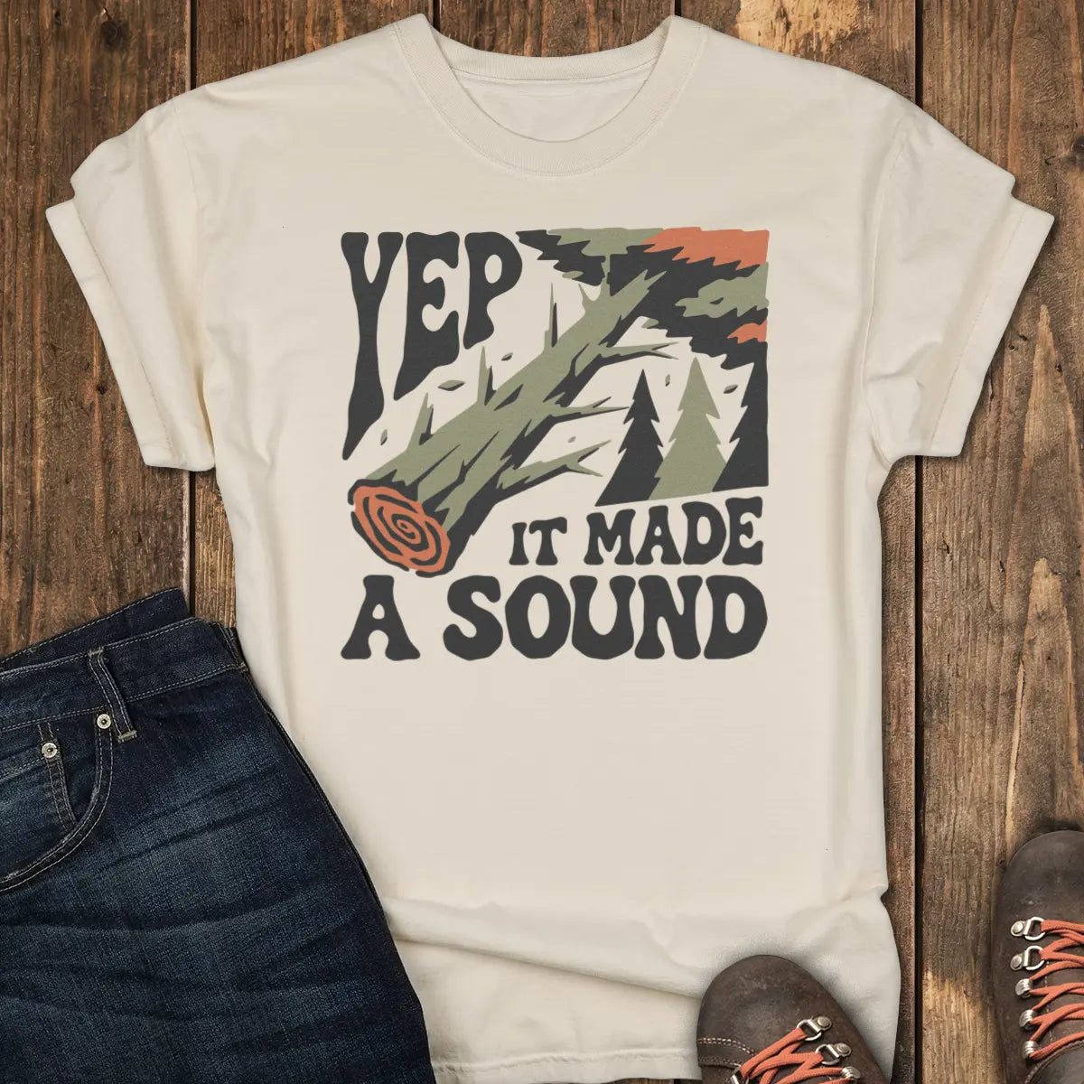 Yep, It Made a Sound Tee - Ivory